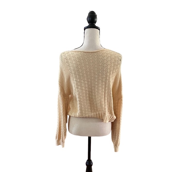 V-Neck Laser Cut Sweater - Picture 2 of 2